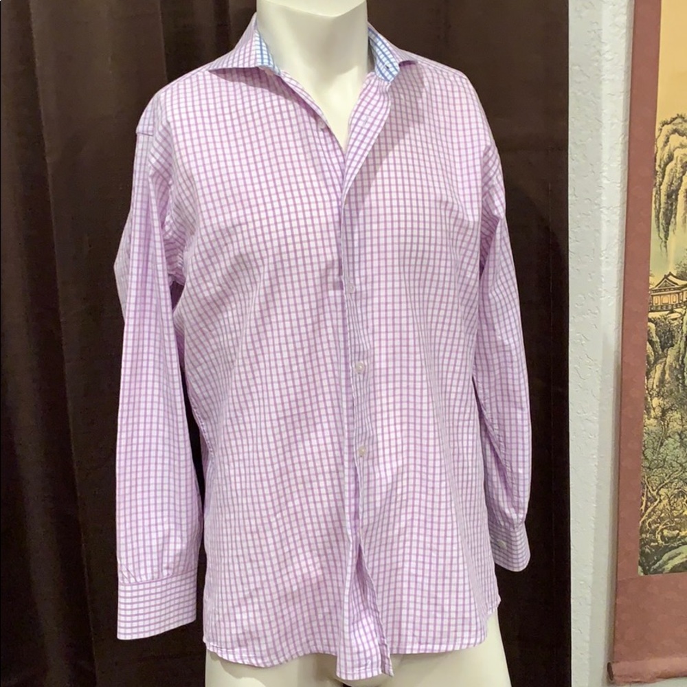 Isaac Mizrahi Slim Fit 15 1/2 32/33 Check Shirt